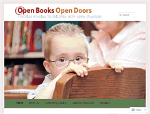 Tablet Screenshot of openbooksopendoors.com